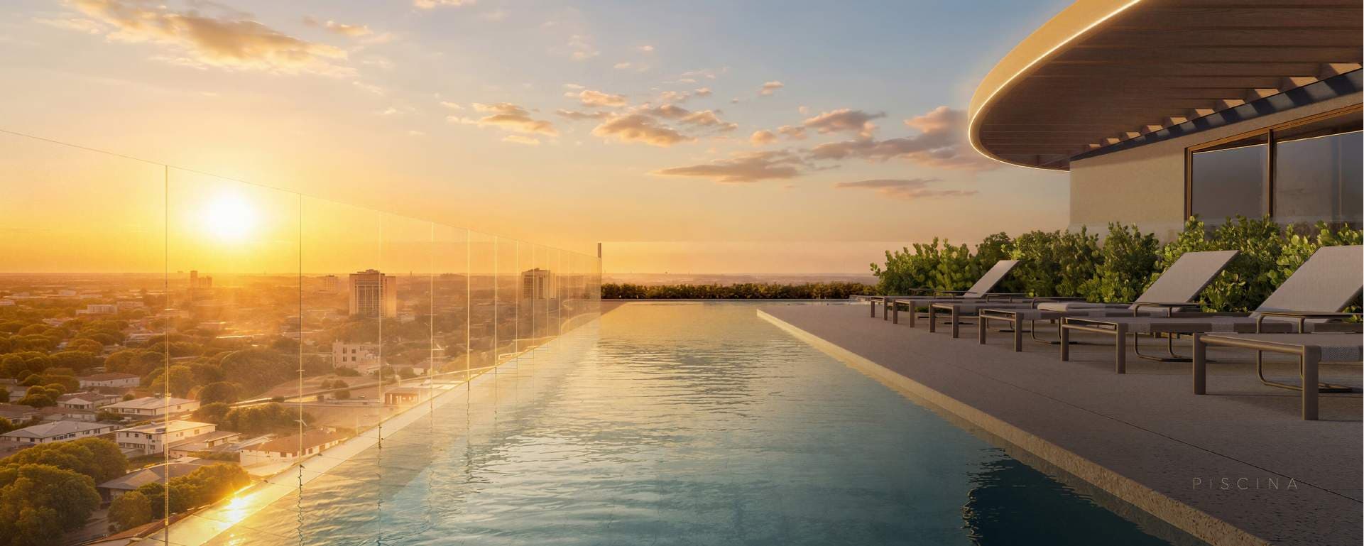 Piscina no rooftop